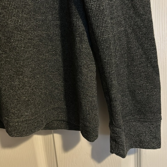 Banana Republic men’s dark gray snap collar sweater size large - Picture 3 of 6